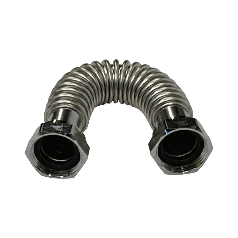 [512100] 1.1/4" BSP x 1.1/4" BSP Brass Nuts x 12" Water-Flex