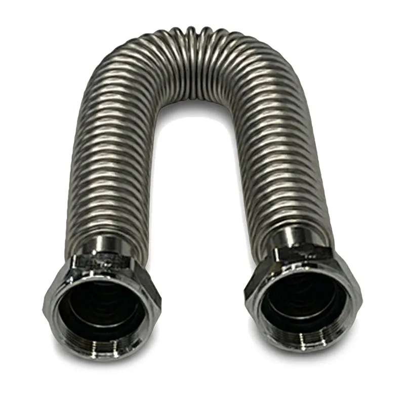[512112] 1.1/2" BSP x 1.1/2" BSP Brass Nuts x 24" Water-Flex