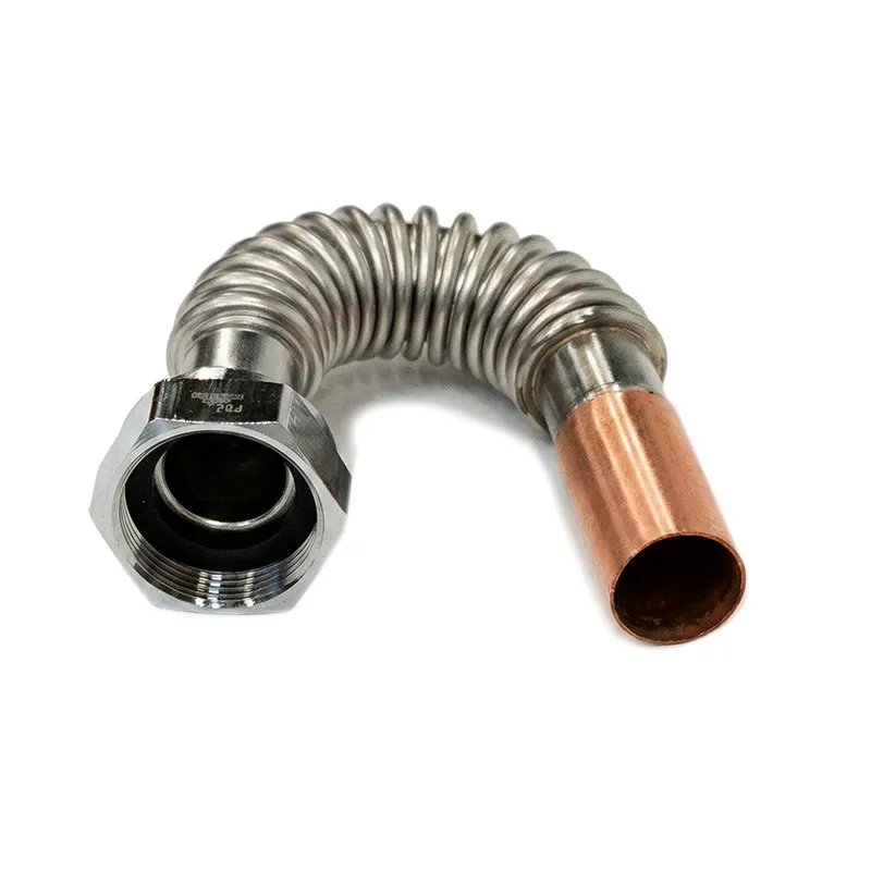 [512117] 28mm OD x 1.1/4" BSP Brass Nut x 9" Water-Flex