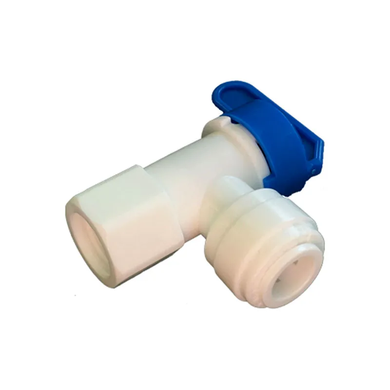 [516100] 3/8" Push-Fit x 1/4" Female Thread Elbow Iso Valve