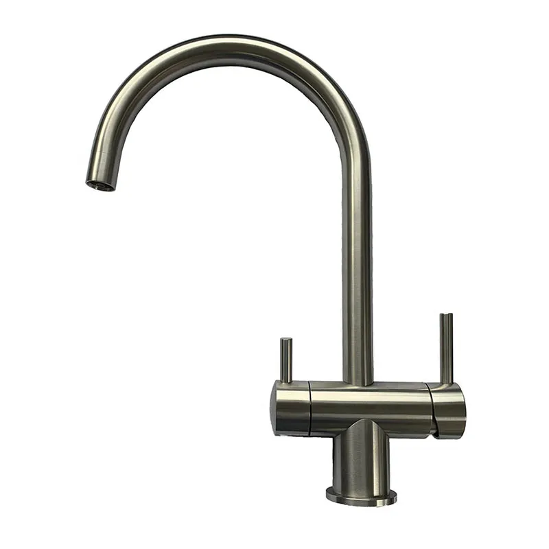 Aqualaria (Ares) Metal Free 3-Way Tap (Brushed Stainless Steel)