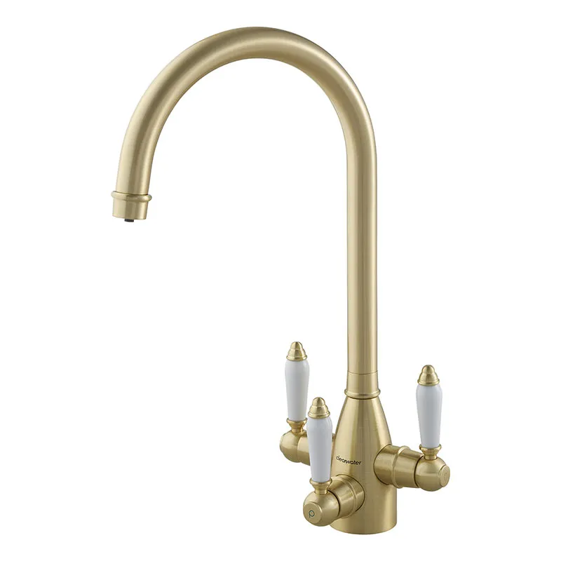 [518114] FWL Cottage 3 Way Filter Tap (Brushed Brass PVD)