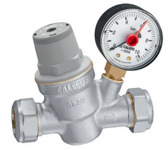 [514605] Caleffi 533851H 22mm compression Pressure Reducing Valve with gauge