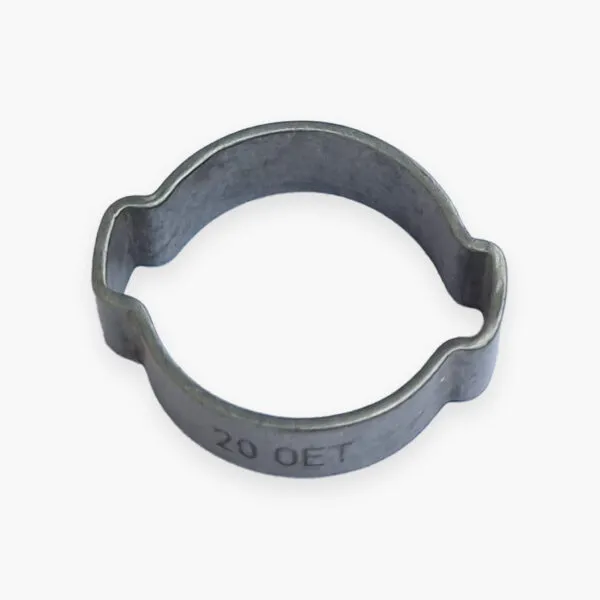 [512852] Hose clamps (2 ear) for 12mm Hose - Zinc Plated